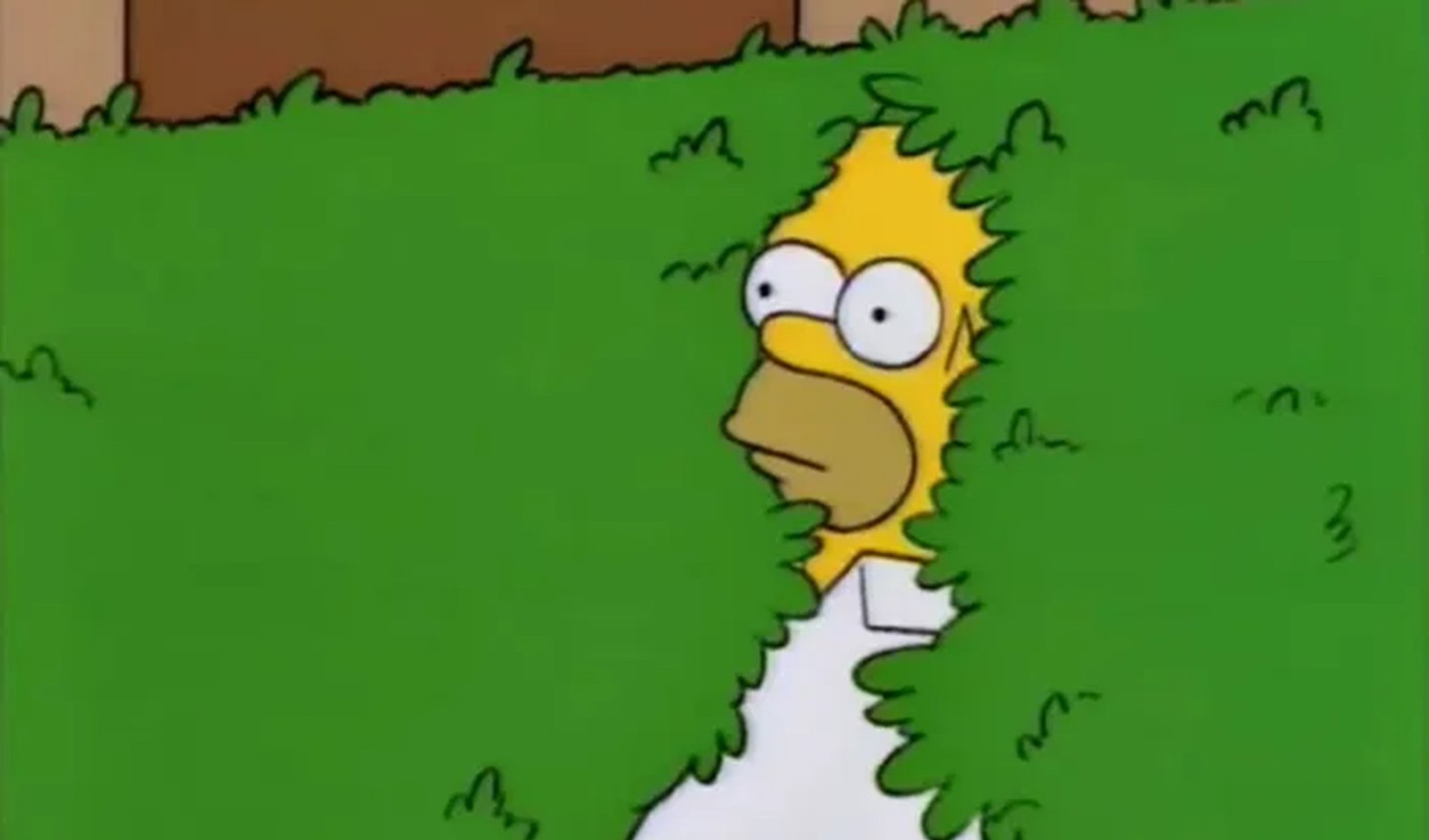 A Celebrada Cena de Homer na Cerca Viva Ganha Vida em Halloween